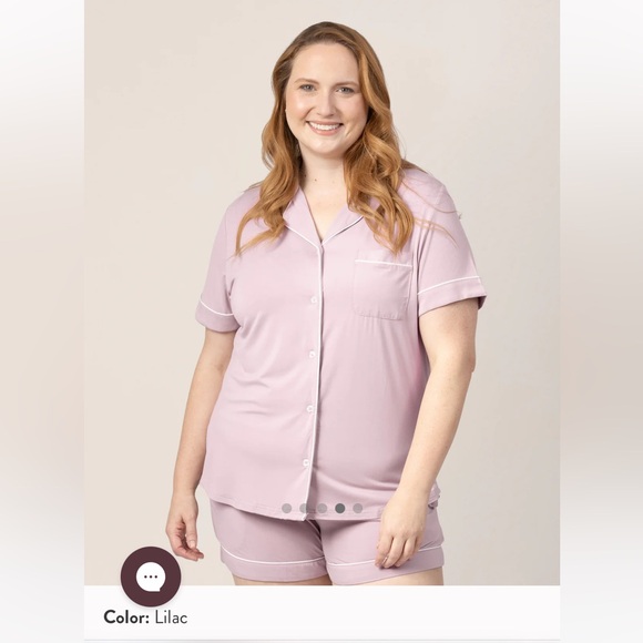 NWT Kindred Bravely Clea Short Sleeve Pajama Set - Lilac - Medium - Picture 1 of 4